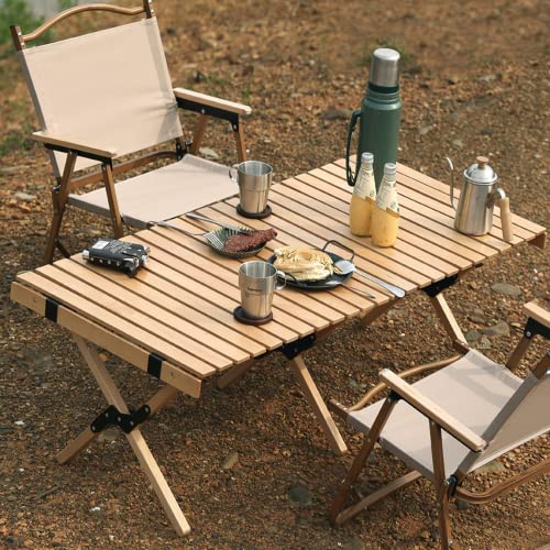 Mumusen Portable Folding Camping Chair, Thicken 600D Oxford Beach Chair, Outdoor Chair & Lawn Chair Support 300 Lbs, Fishing Chair With Side Pockets For Hiking, Beach, Picnic, Beige #TOP5