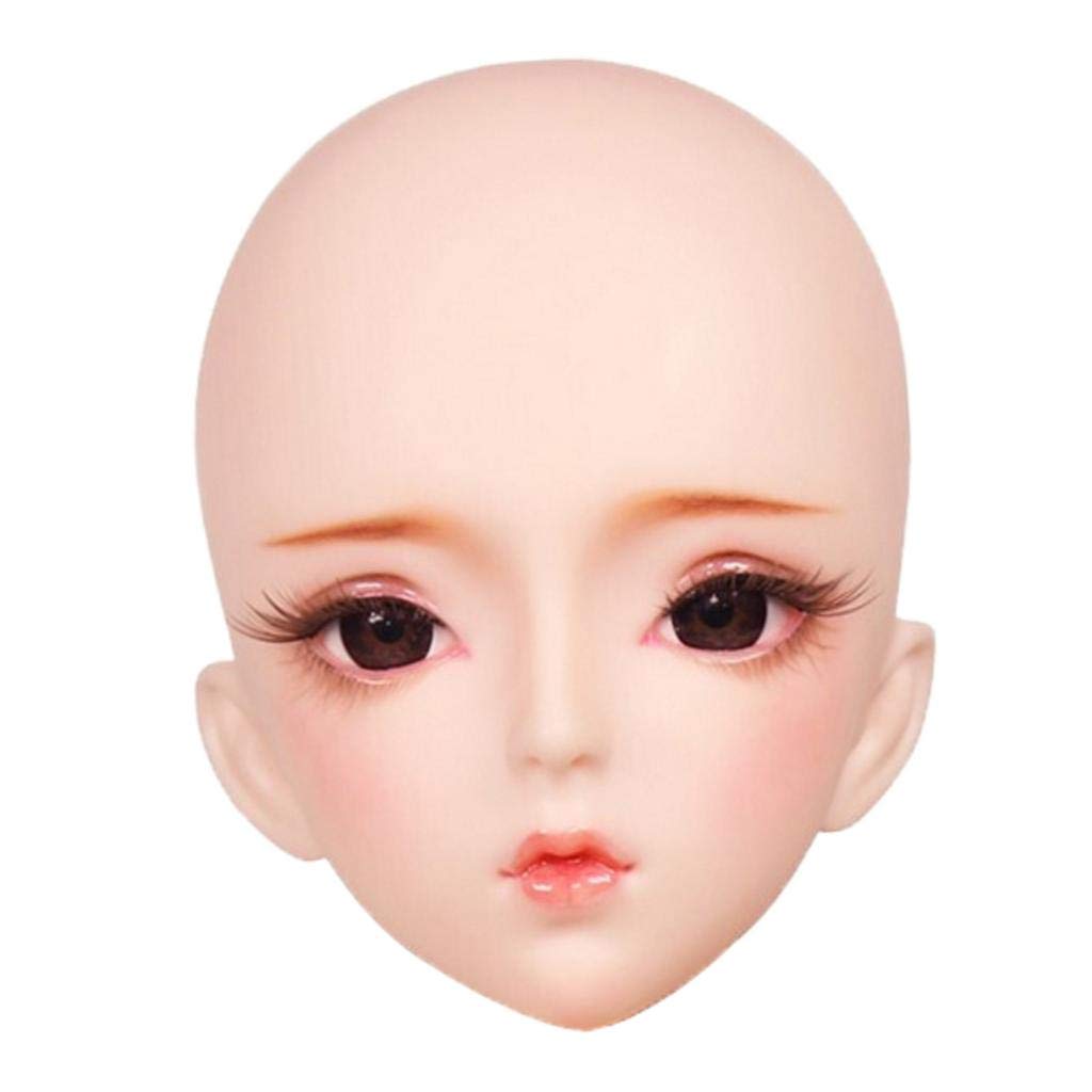 SDドール　BJDドール　人形 ヘッド+本体　全てメイクアップ Amazon | Generic 1/3スケール BJDヘッド ドール アイ メイク