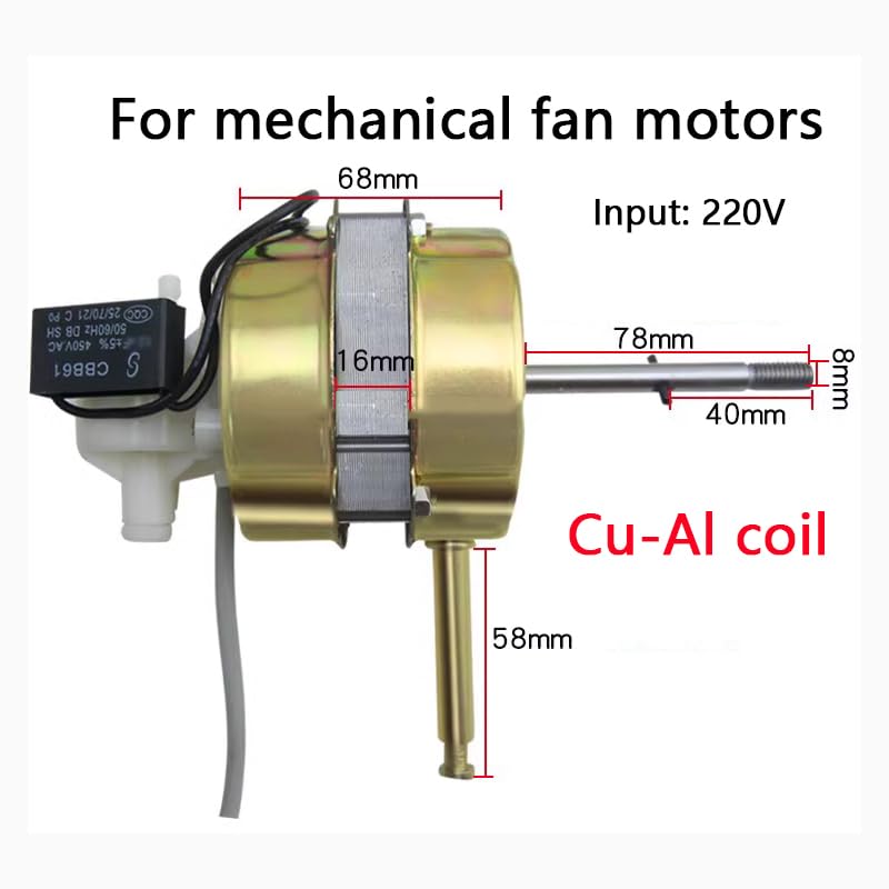 General-purpose electric fan motor double ball bearing 16-inch 400MM floor fan table fan head - (Speed: copper coil)