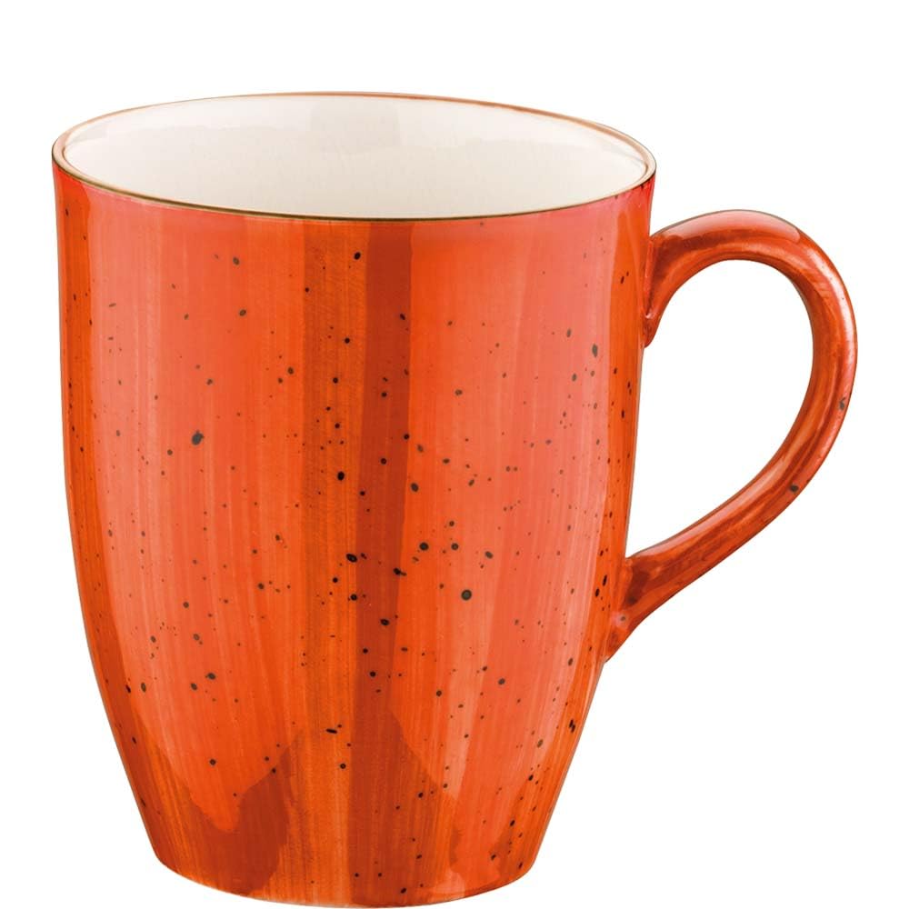 6x Bonna Aura Terracotta Conic Tasse 33cl Orange Porzellan ATCMUG03KKN Kaffeetasse Teetasse Geschirr