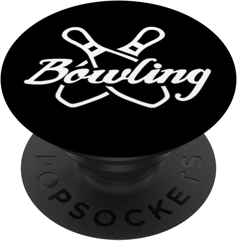 Bowling pins crossed PopSockets Grip and Stand for Phones and Tablets Cell Phones