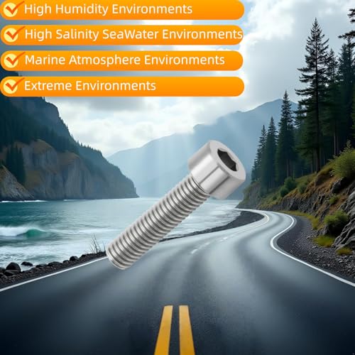 Image of M8x25 Titanium Bolts, Natural Color, 6PC
