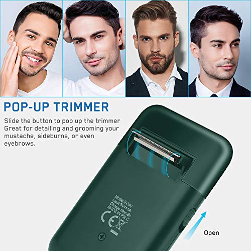Wior Mens Shaving Kit, Washable Foil Shaver With Precision Pop-Up Beard Trimmer, Multifunction Portable Travel Shaver For Men's Beard Shaving Trimming Grooming #TOP2