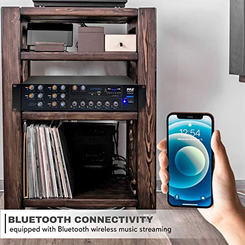 Pyle PT6000CH.5 4200W 6Ch Powered Rack Mount Portable Surround Sound Multi-Zone Audio Home Stereo Receiver Box thumb #5