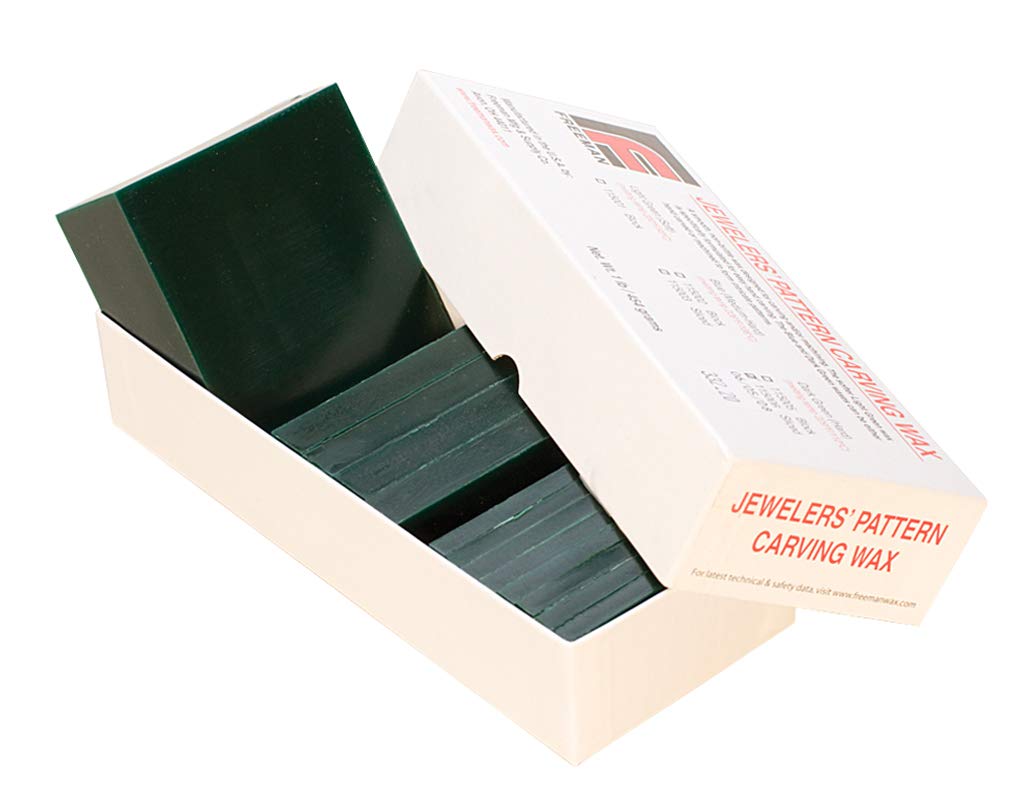 17 Piece Assortment of Hard 1 Lb Green Sliced Melting Wax Set for Carving Machining Block Jewelry Making Tool