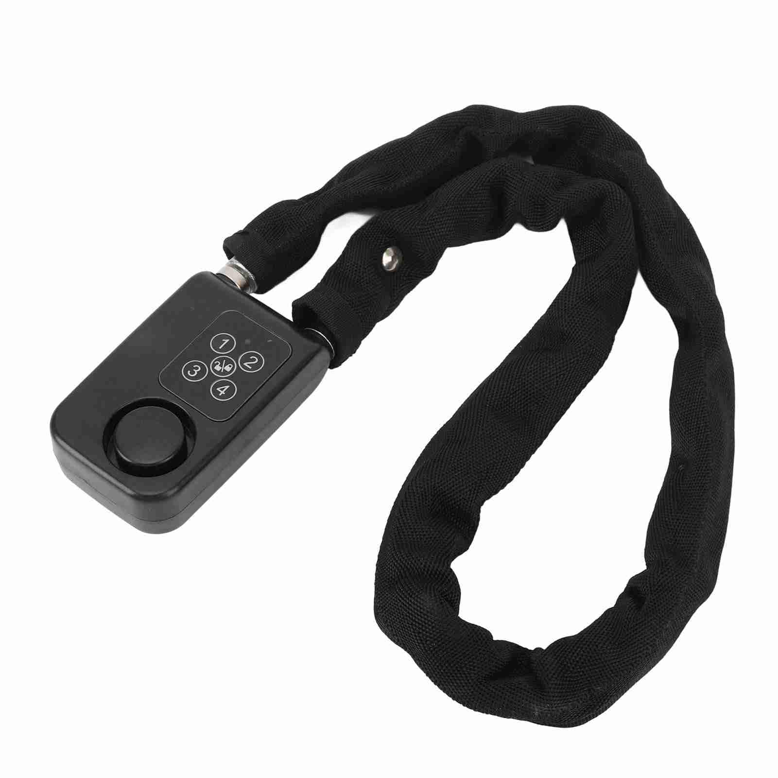 Yctze Lucchetto Digitale per Moto Antifurto con Allarme a Vibrazione da 110 DB e Accesso Senza Chiave, Blocco di Sicurezza con Password per Bagagli e Porte (BLACK)