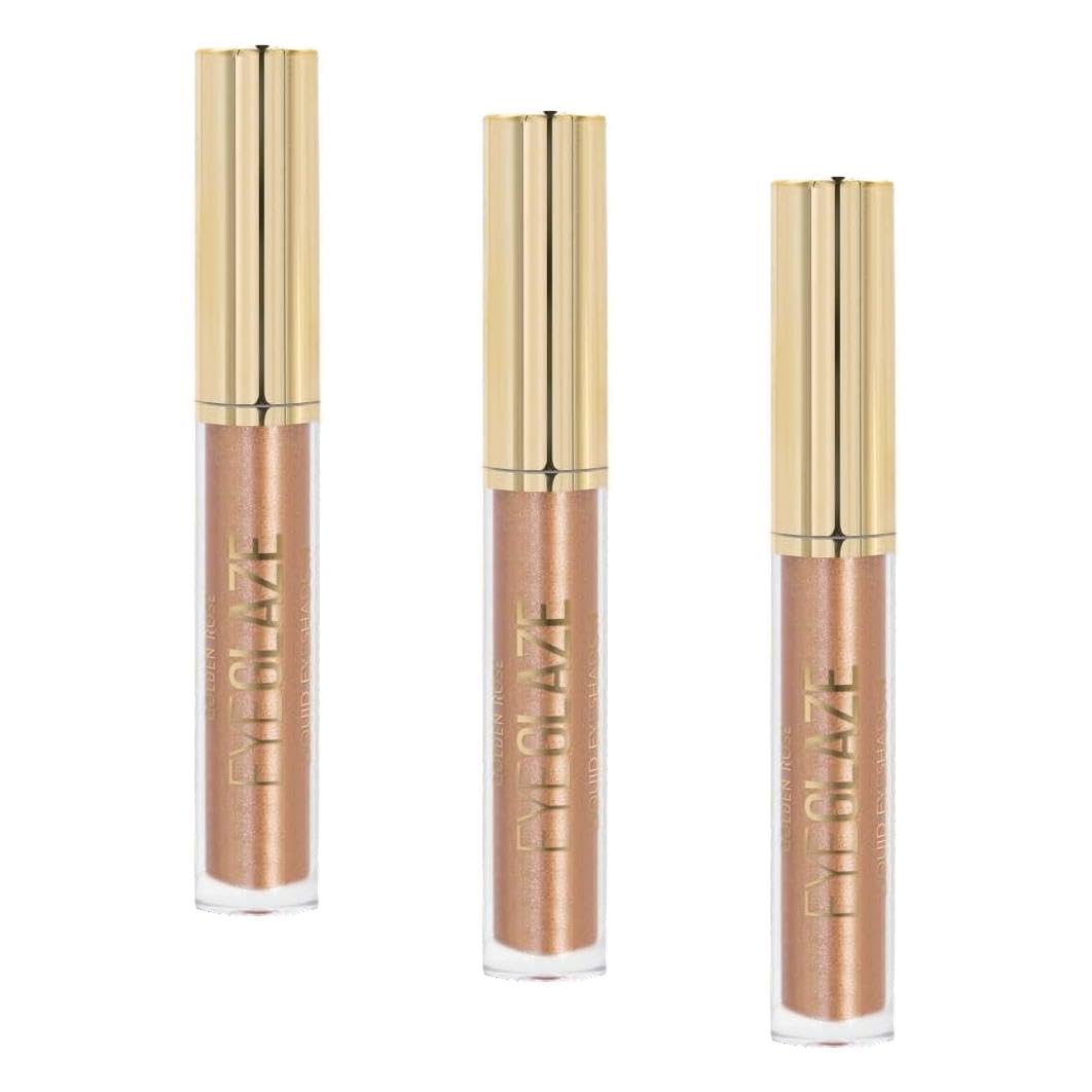 Golden Rose Eye Glaze Liquid Eyeshadow No: 12 Rosy Sand - Mat Likit Far (3 paketi)