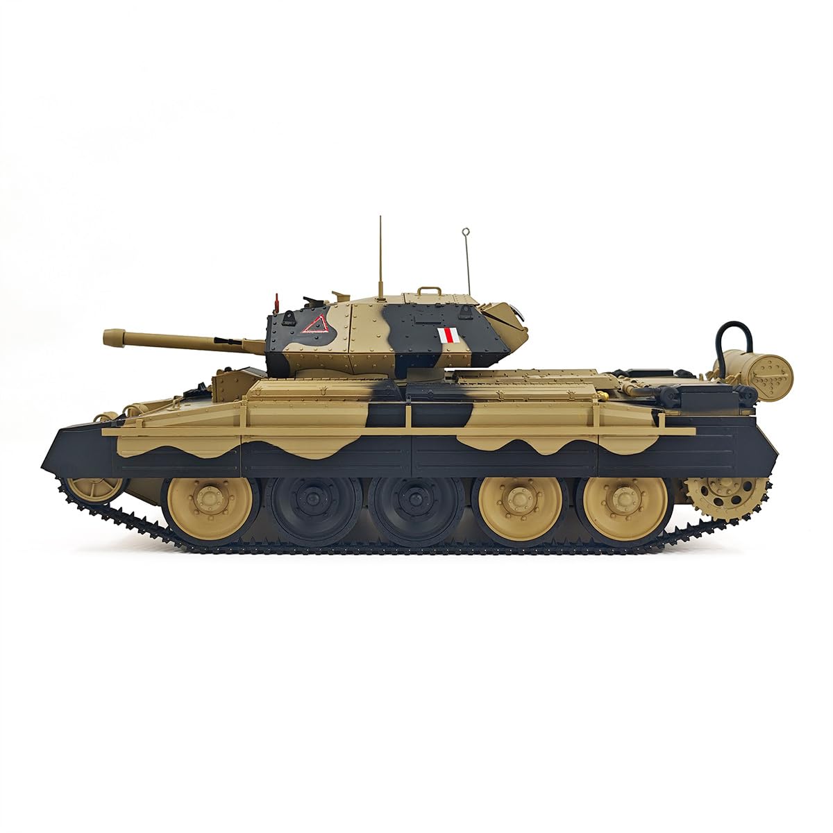 Pilot zdalnego sterowania, skala 1/16, 2,4 G, brytyjski krzyżowiec w pełni proporcjonalny model czołgu z dźwiękiem i światłami, trybami podwójnej prędkości i symulacją odrzutu, pojazd