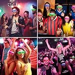 120 PCS Glow In The Dark Party Supplies, Light Up Glasses, Led Glasses, Glow In The Dark Glasses, Glow Party Supplies, Neon Party Glasses for Glow Party, Wedding, Birthday, New Year, Rave, Carnival - Image 5