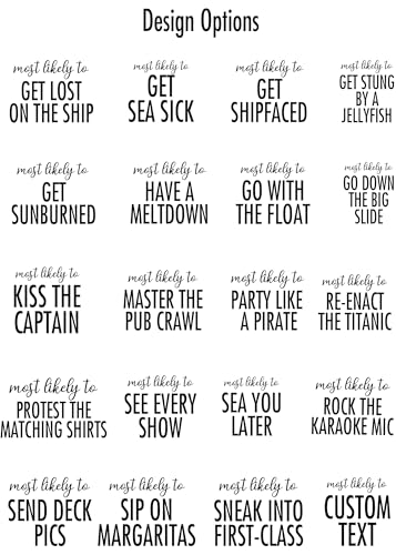 Funny Cruise Shirts Custom Family Cruise Shirts 2025 Most Likely to Cruising Tees Matching Family Tshirts Cruise Ship Essentials 2025 Carnival Must Haves Outfits 40 Designs4