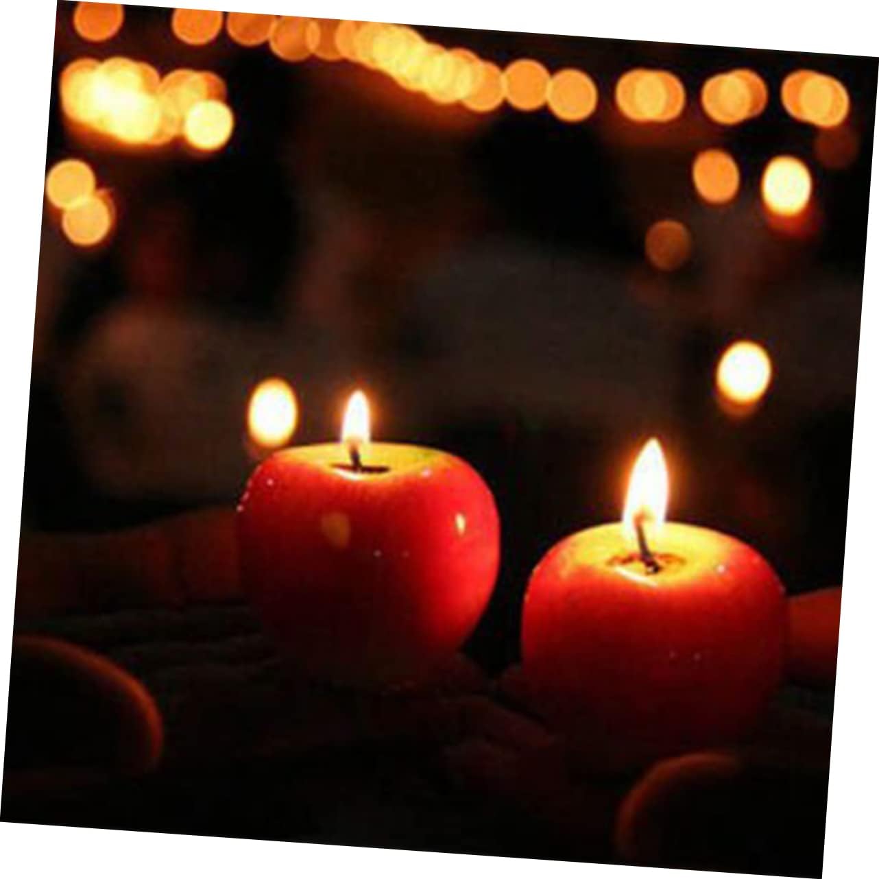 Artificial Apple Fruit Candle for Christmas Xmas Eve Wedding Party