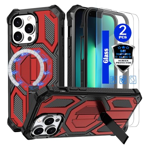 Coque iPhone 13 Pro MagSafe protège écran résistant aux chocs avec support