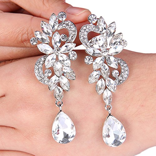 Clearine Orecchini Donna Boemia Cristallo Fiore