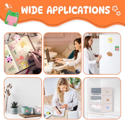 Qufiiry 32 Packungen Cartoon-Haftnotizen, 640 Blatt Tier-Haftnotizen, niedliche Kinder-Nachrichtennotizen, Partytütenfüller für Kinder, 20 Blatt pro Block für Studenten Zuhause