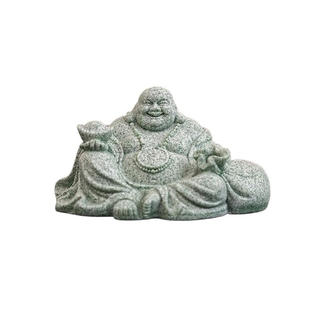 ENGENDER Kung Fu Tea Pet Office Zen Stone Maitreya Buddha Tea Pet Ornaments Living Room Table Play Decorations