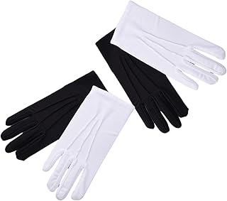 Weiße Bühnenhandschuhe Für Bühnentanz Erwachsene Größe Weiß Formell Party Cosplay Polizist Festzug Frauen Kurz Männer Und Mädchen