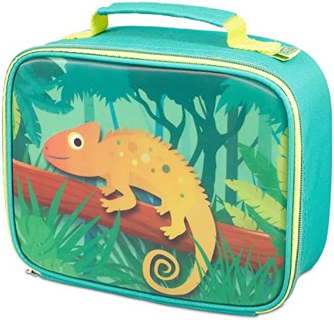 Polar Gear 1426 1741 Chameleon Insulated Lunch Bag Changel for Kids for School Nursey Indoor and Outdoor Activities, 600D Polyester, Multi Coloured