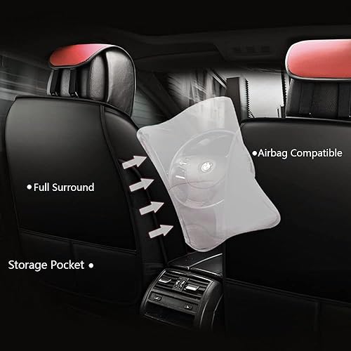 Miniatura 2 de otoez Fundas de cuero para asiento de automóvil, funda universal de piel sintética para asiento delantero, protector para Hyundai Sonata, Toyota,