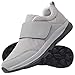 Produktbild Diabetiker Sandalen Herren Outdoor Walking Shoes Orthopädische mit Klettverschluss Verstellbare Gesundheitsschuhe Verbandschuhe bei geschwollene Füße Reha Schuhe,Grau,44/270mm