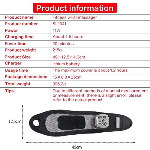 Wrist Brace, Hand Compression Carpal Tunnel Wrist Support Multifunctional Electric Vibration Massage Wrist Heating Brace And Hand Pain Relief, Removable Splint For Both Right And Left Hands (Hand) #TOP5