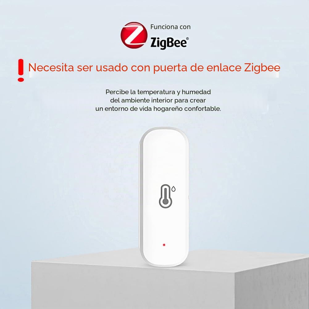 para Tuya - Termómetro de higrómetro de para zigbee, 4 unidades, detector inalámbrico de humedad de temperatura para invernadero doméstico