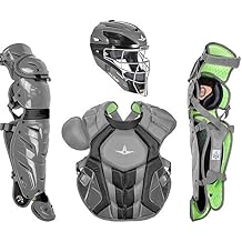 All-Star S7 Axis for Adults - Baseball Catching Equipment Kit Catching Helmet, Chest Protector, Leg Guards, NOCSAE Standard