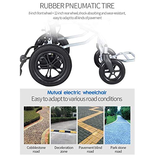 Wheel Chairs for Adults, Most Compact Powered Wheelchair in The World - Ultra Portable Folding Power Wheelchair Zinger Chair - Weights Only 22kg(Including Lithium Battery)