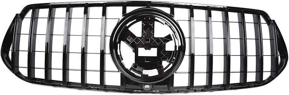 GT R AMG Style Grill Grille Front Bumper For Mercedes-Benz W167 GLE-Class Deluxe 2020 2021 Black
