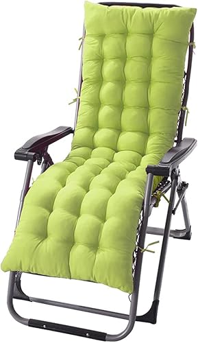 Cojín para silla de patio, para interiores y exteriores, cojín para silla mecedora con lazos, cojín de algodón más grueso, suave y cómodo, 19 x 67