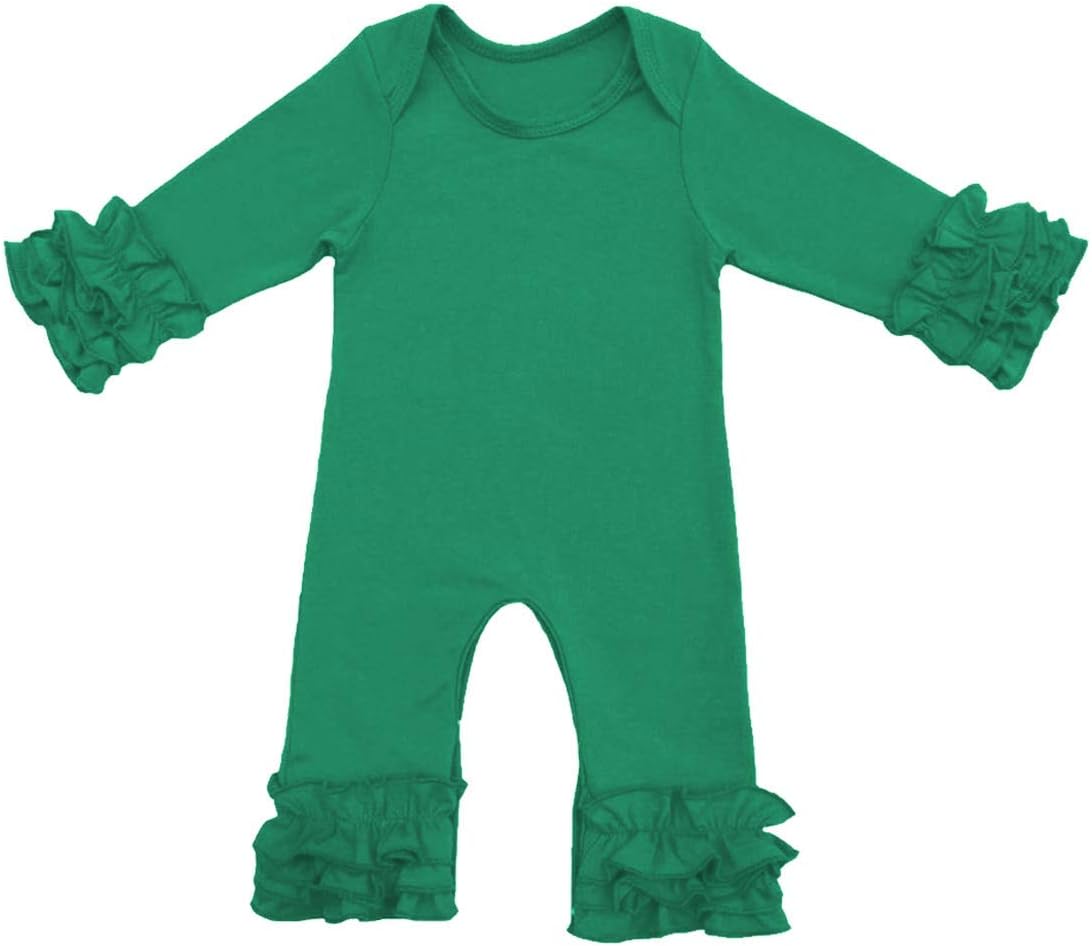 Toddler Baby Girl Icing Ruffle Jumpsuit Pants Long Sleeve Romper Birthday Outfit
