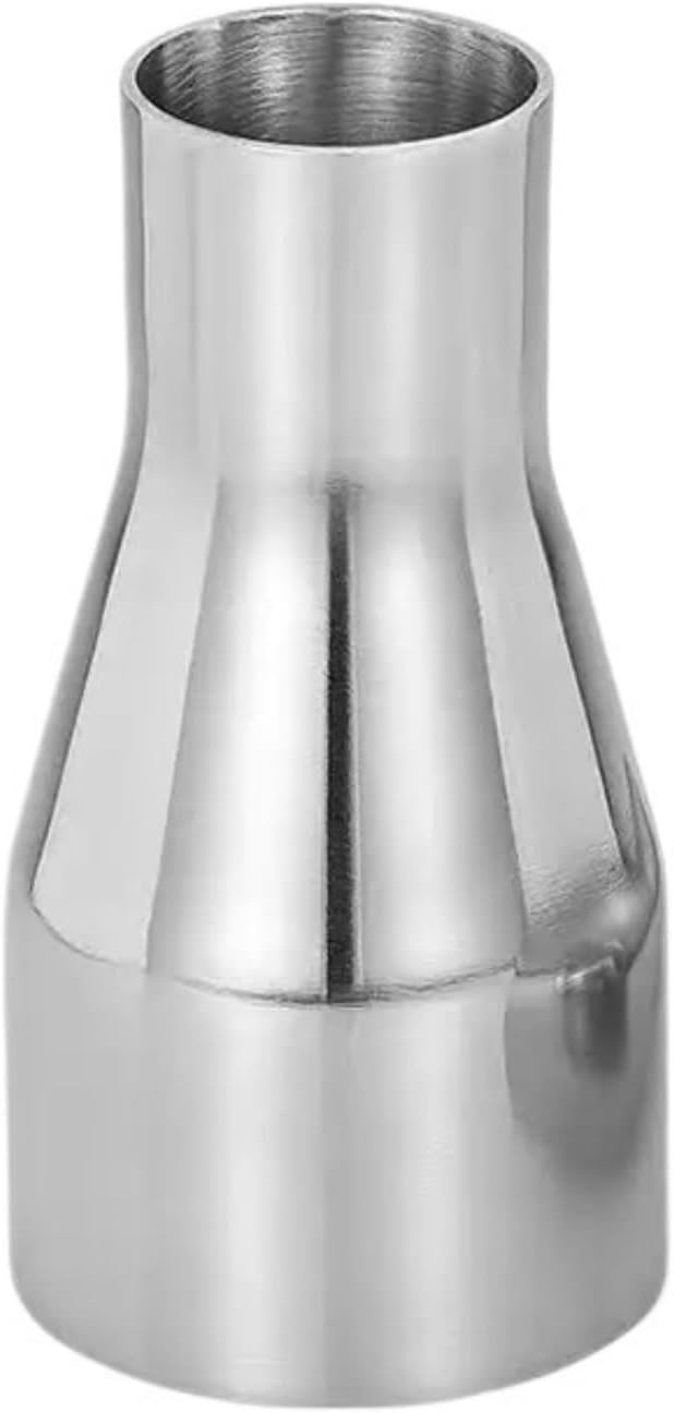 2PCS 19mm-102mm OD Butt Welding Reducer SUS 304 Stainless Steel Sanitary Pipe Fitting Homebrew Beer(2PC 38mm to 19mm)