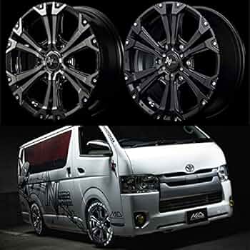 ハイエース　エムテクノ15インチホイル 4本セット ハイエース 中古アルミホイール 4本 15インチ 社外 5本スポーク