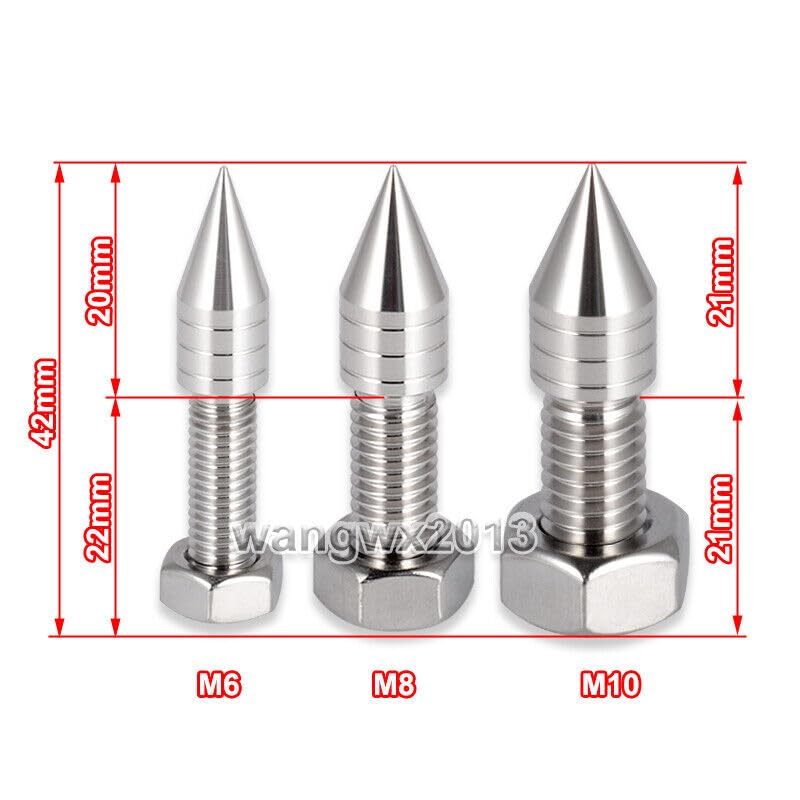 Generic 4X 316L Stainless Steel Speaker Spike Amplifier Shockproof Isolation Stand Nail