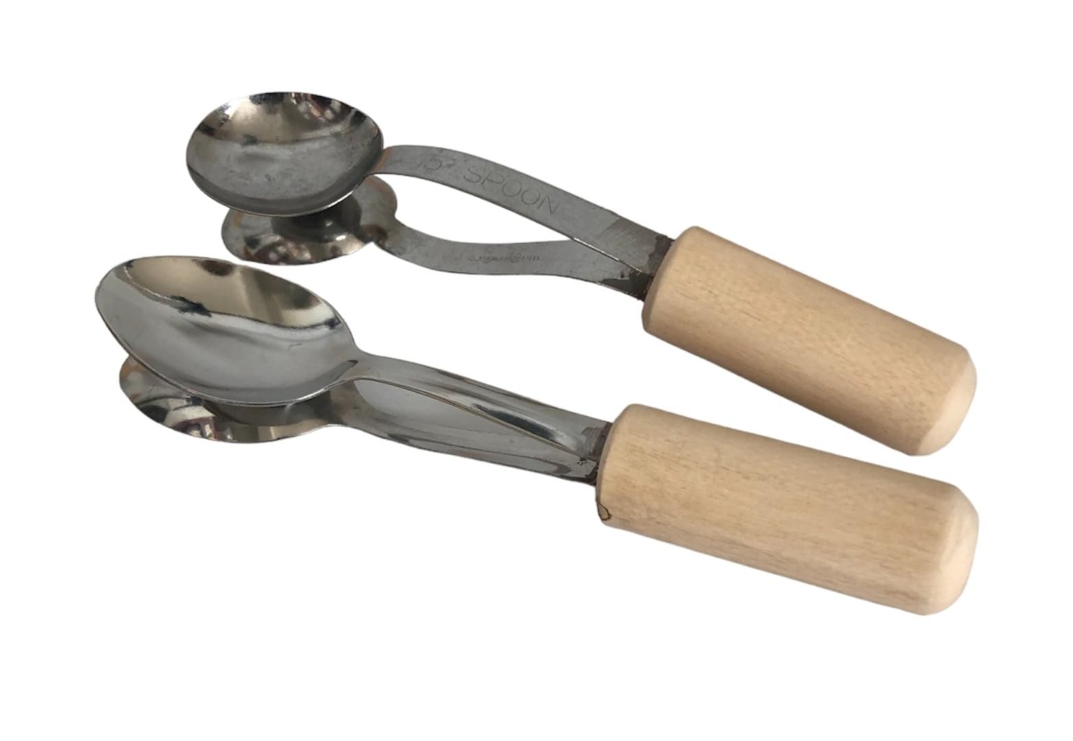 Terrapin Trading Ethical Metal Steel Wooden Traditional Percussion Spoons Dannan Session