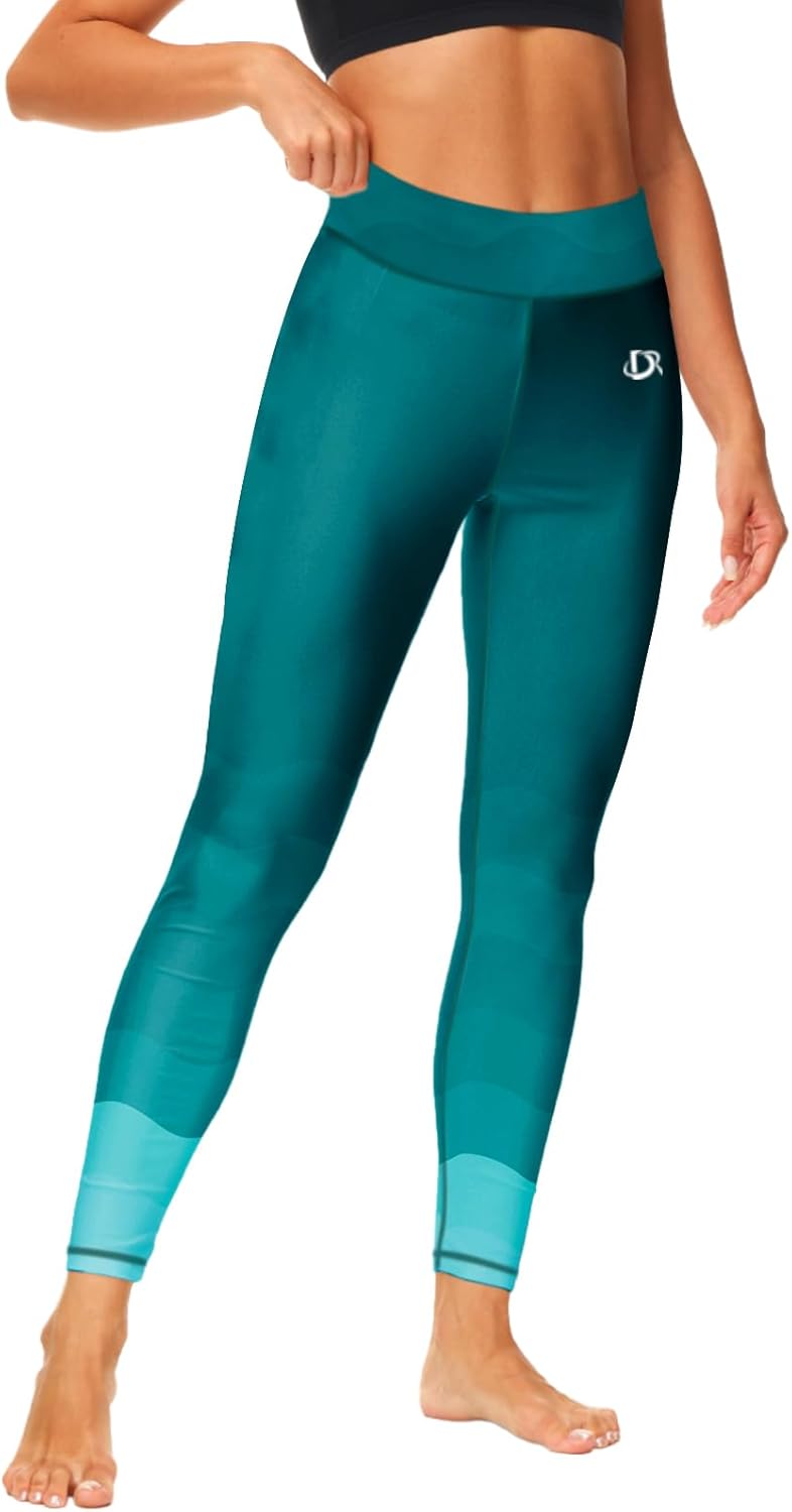 Deerose Print Swim Pants for Women Sun Protection High Waisted Swimming Leggings Rash Guard Pants - Image 6