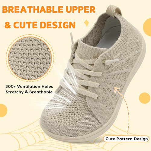 Image of JOINFREE Toddler Shoes Girls Boys Wide Barefoot Shoes Minimalist Walking Sneakers Zero Drop Slip on Tennis Shoe Breathable Naturally Flexible