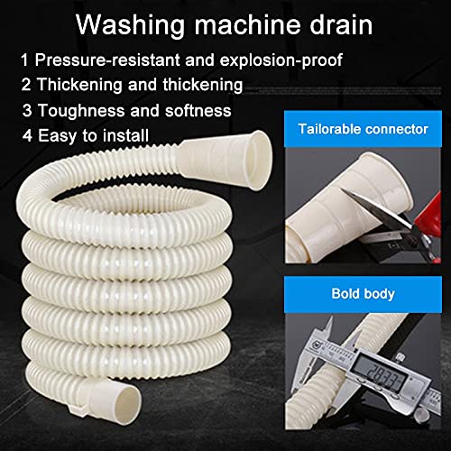 Waschmaschine Ablaufschlauch Verlängerung - Universelles automatisches Abflussrohr für einfachen Waschbeckenanschluss, flexibles und langlebiges Design für den Haushalt