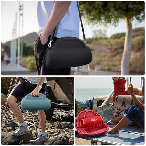 co2CREA Case for JBL Charge 6 Waterproof Portable Bluetooth Speaker, Hard Travel Bag with Detachable Shoulder Strap (Teal Case) by co2CREA - Image 9