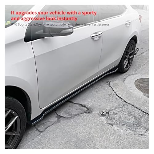 Faldones laterales para Toyota Corolla 2014-2022 en look carbono, taloneras ABS 5