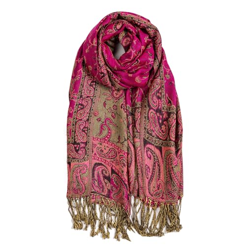 AUSEKALY Pashmina Feel Shawls Wraps for Women Rave Scarf Soft Sil...