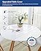 36 Inch Round Clear Plastic Table Cover Protector PVC Tablecloths Sheet Wood Furniture Topper Cover for Coffee Dining Room Table Kitchen Countertop Office Desk Blotter Pad Waterproof Wipeable