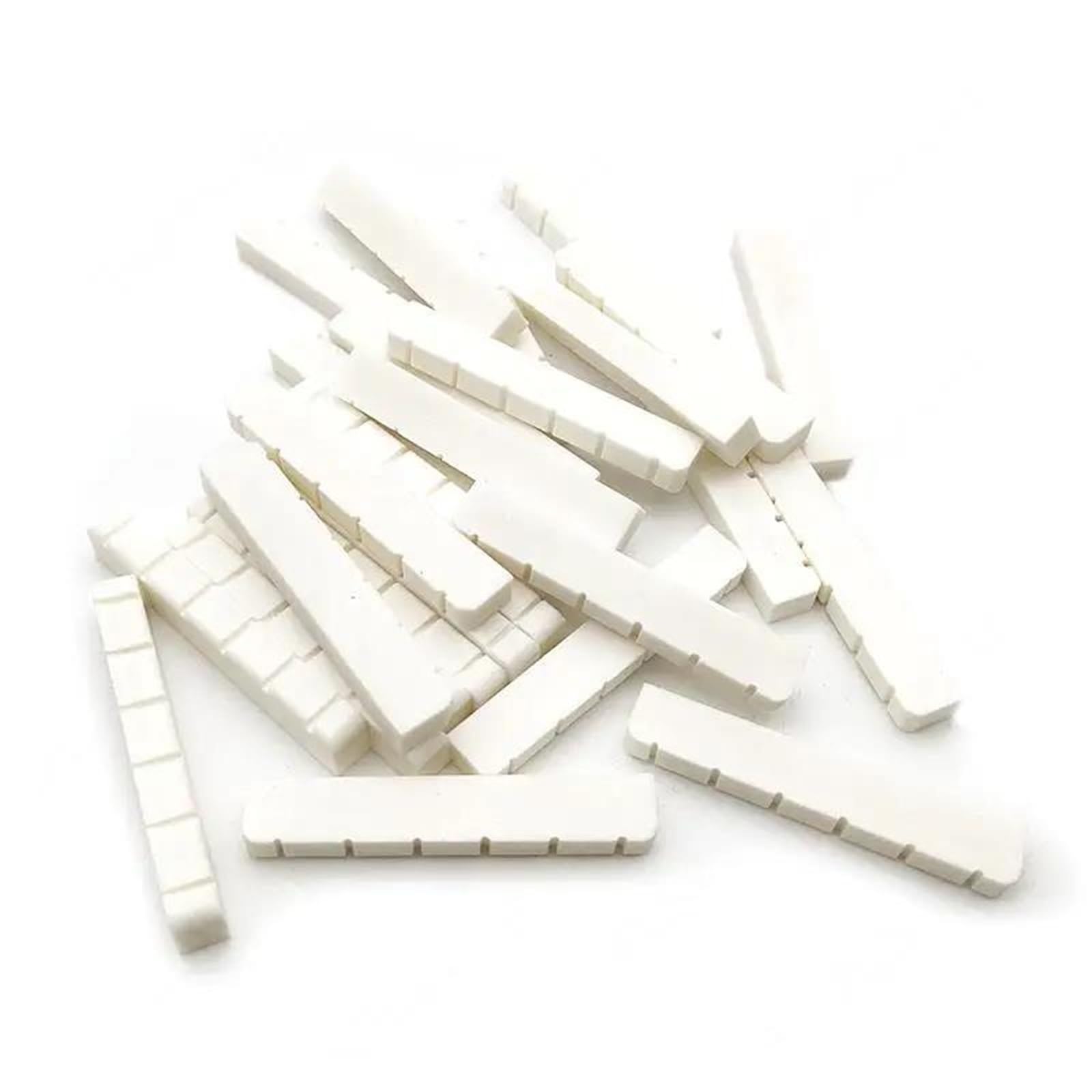 100 Set Di Parti Per Chitarra A Sella Per Chitarra Acustica Classica A 6 Corde In Osso pre Capotasto Scanalato(Acoustic)