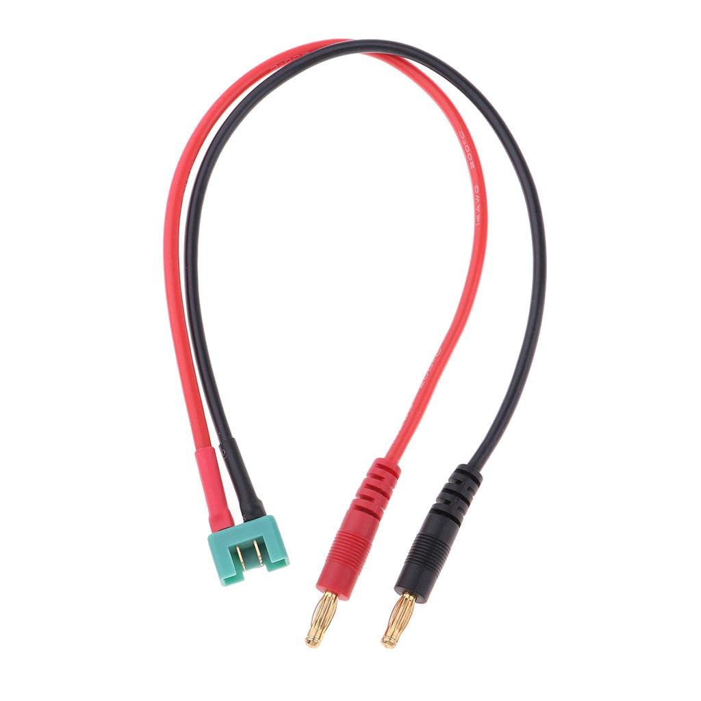 4.0mm Banana Plug Bullet Connector to Male MPX Charger Wire 14AWG 35cm-image-32