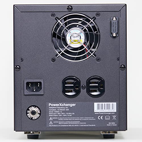 Voltage & Frequency Converter & Transformer - Step-Down 220V 50Hz to 120V 60Hz - Continuous Power, Smart Protection Features, Pure Sine Wave Output – PowerXchanger EX-124