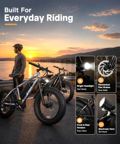 Image of ZNH Electric Bike for Adults, Peak 1000W Ebike 20 Mph & 80 Miles