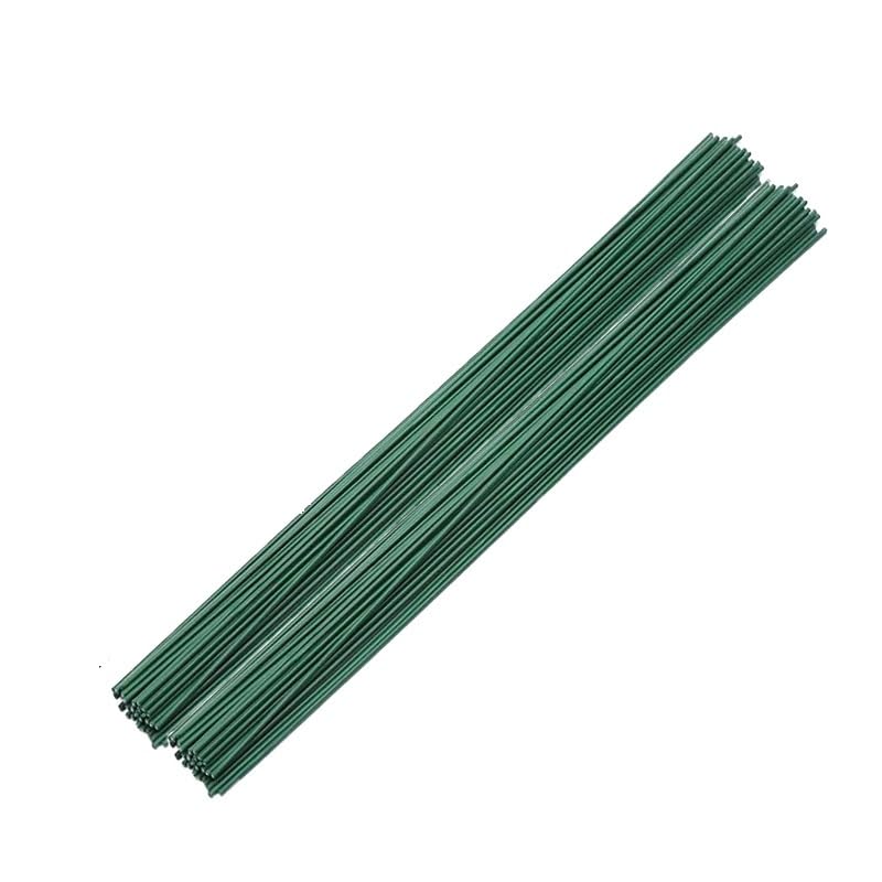 Palos de hierro de 2mm con acabado exterior verde para alta costura botánica y DIY