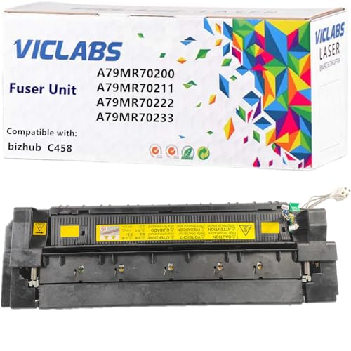 VICLABS A79MR70200 fuser Unit Replacement for Konica Minolta A79MR70200 A79MR70211 A79MR70222 A79MR70233 fuser Unit for use in Konica Minolta bizhub C458 Printers,110V (1- Pack)