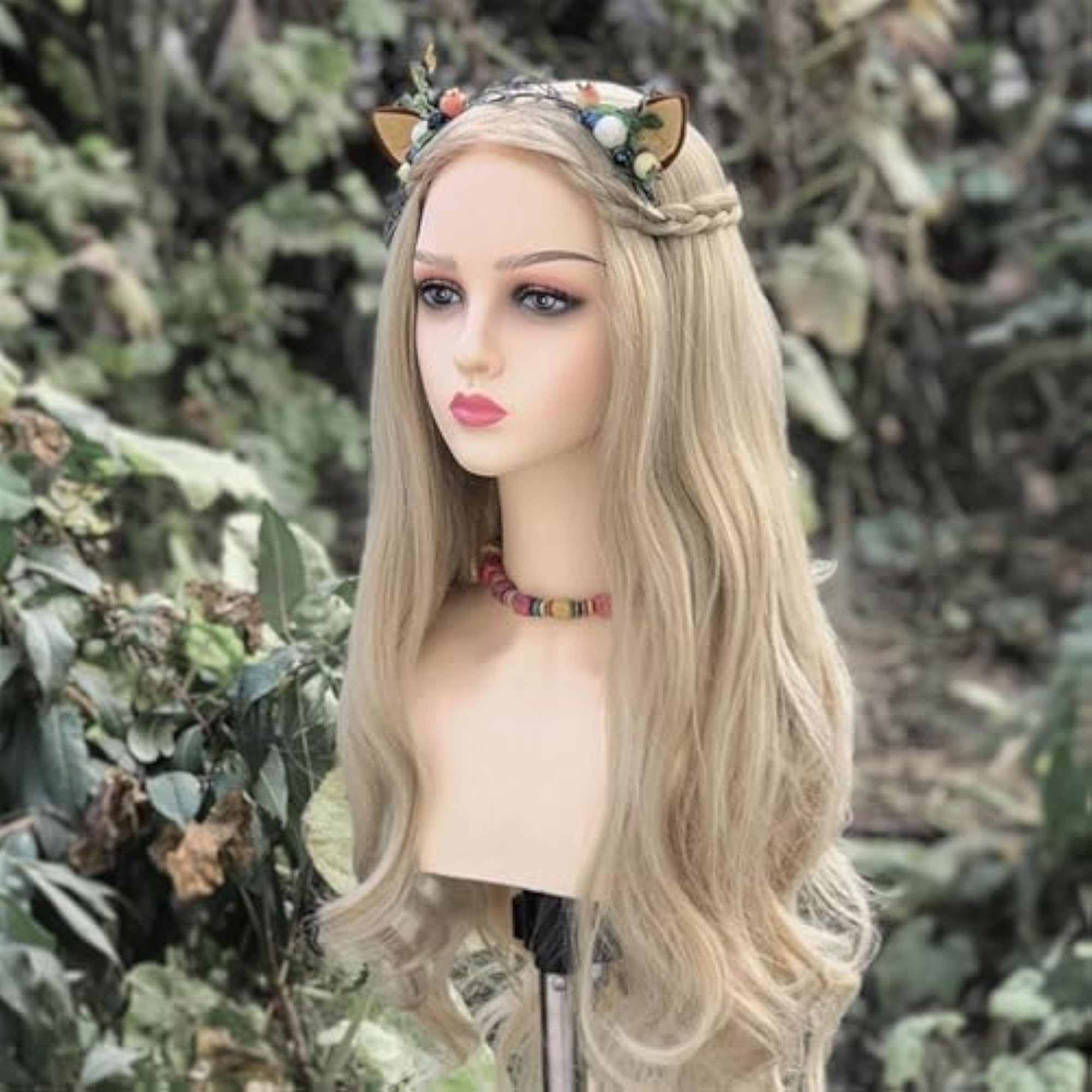 Realistic Mannequin Head for Wigs and Glasses, Pink