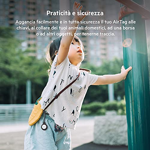 Belkin Custodia AirTag con Cinturino, Nero, ‎2.01