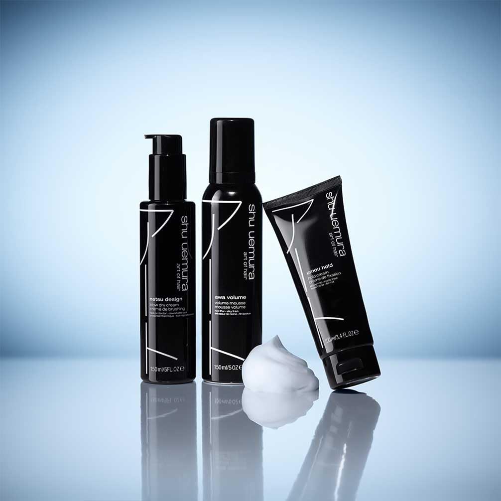 Shu Uemura, Mousse de Volumen Awa Volume, Para cabellos finos, Larga duración, Acabado sedoso, Volumen y brillo, 150 ml